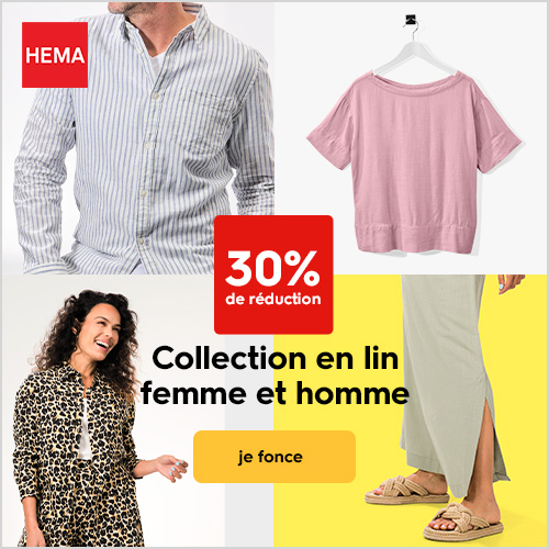 Promotion Hema : -30% sur la collection lin