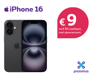 Proximus promotie : iPhone 16 vanaf € 9