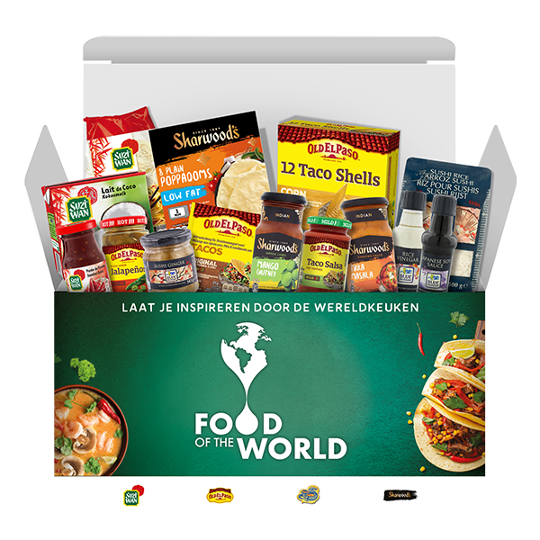 Jouw "Food of the World" Keuken Box voor € 29,99 i.p.v. € 51